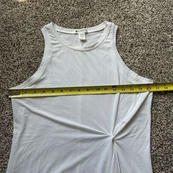 Athleta Radiate white knot-front tank top size S - Picture 11 of 12